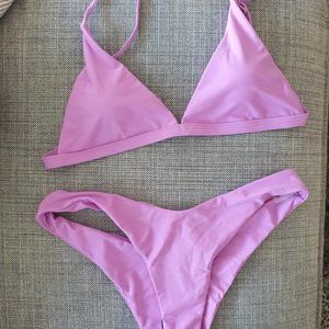 NWOT Purple Cheeky Bikini Set - Size Medium